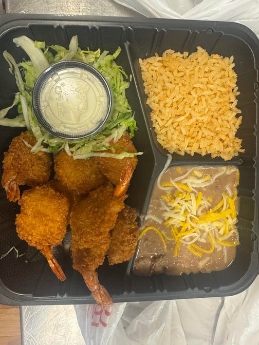 Breaded Shrimp.