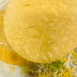 5. Beef Taco & Bean Tostada Combo Plate