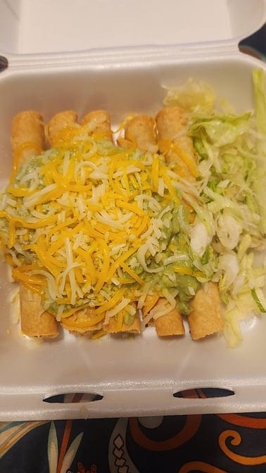 1. Five Rolled Tacos.