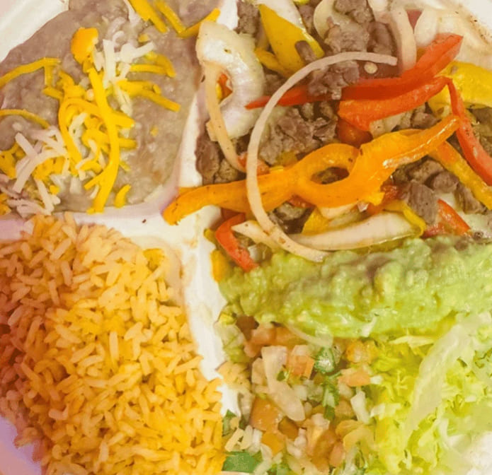 Fajitas Choice of Meat Combo Plate.