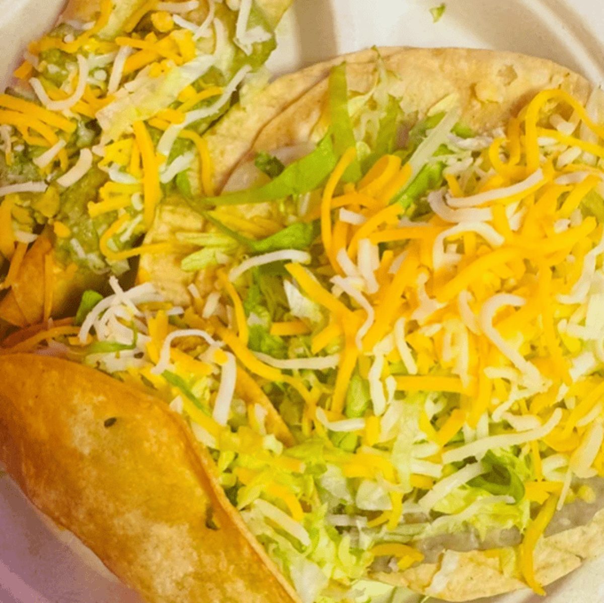 2. Bean Tostada, Beef Taco, Two Beef Rolled Tacos