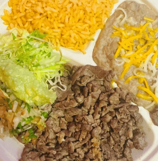 7. Meat Choice Combo Plate.